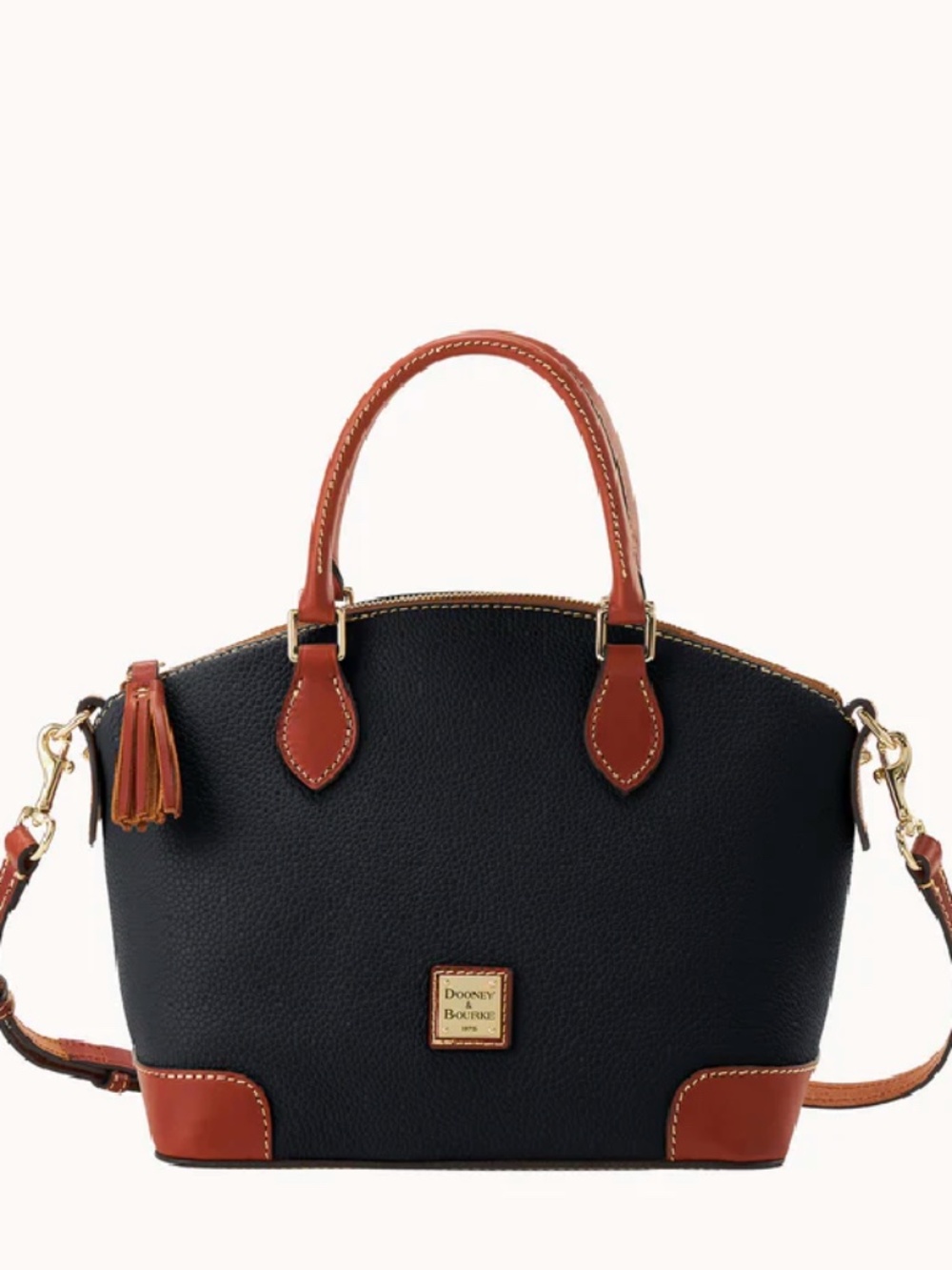 NWT Dooney & Bourke Pebble Grain Leather Geena Satchel